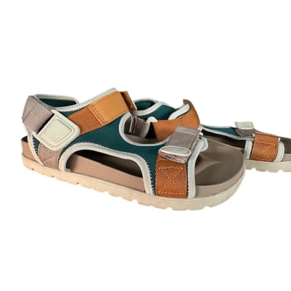 ZARA Kids Multi Color Strap Sporty Sandals‎ Size 3.5/euro 35